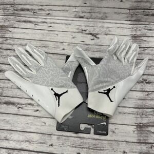 Nike Jordan Vapor Knit 4.0 Football Gloves Adult Size 2XL White DM0050-102